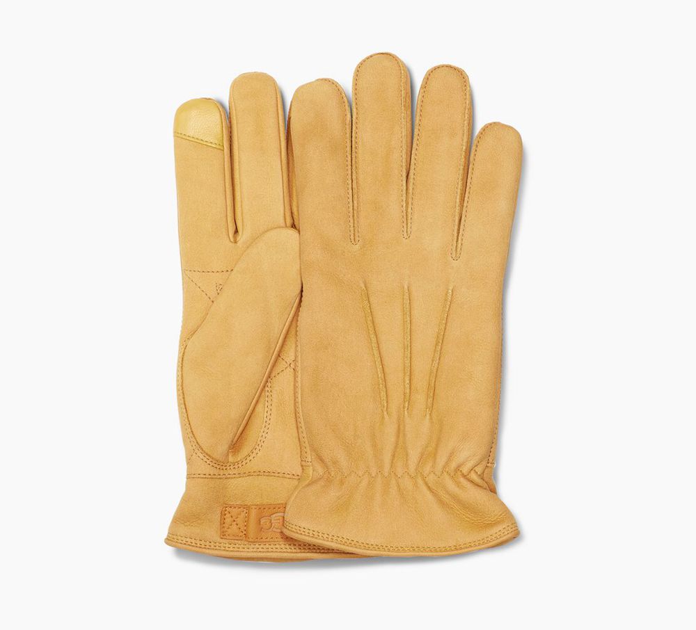 Ugg Gloves Canada - Ugg Men's 3 Point Leather Brown